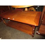 20th Century oak two tier side table