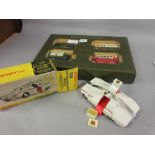 Boxed Dinky No. 105 Maximum Security vehicle, together with a boxed set of four Harrods trade