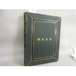 19th Century leather bound album, photographs - views of italy Approximately 35 photographs. Various