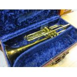 Mid 20th Century Besson trumpet in original case
