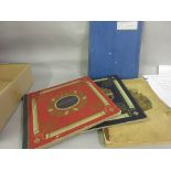 Two albums containing 1930's colour cards of German Army and Navy, together with one album of