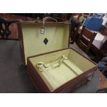 Mid 20th Century Revelation brown leather suitcase No bad smelling odours