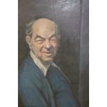 Naomi Alexander, oil on board, head and shoulder portrait of an elderly gentleman, signed, dated