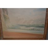John Sylvester signed watercolour, Cuckmere Haven, together with and unframed watercolour of
