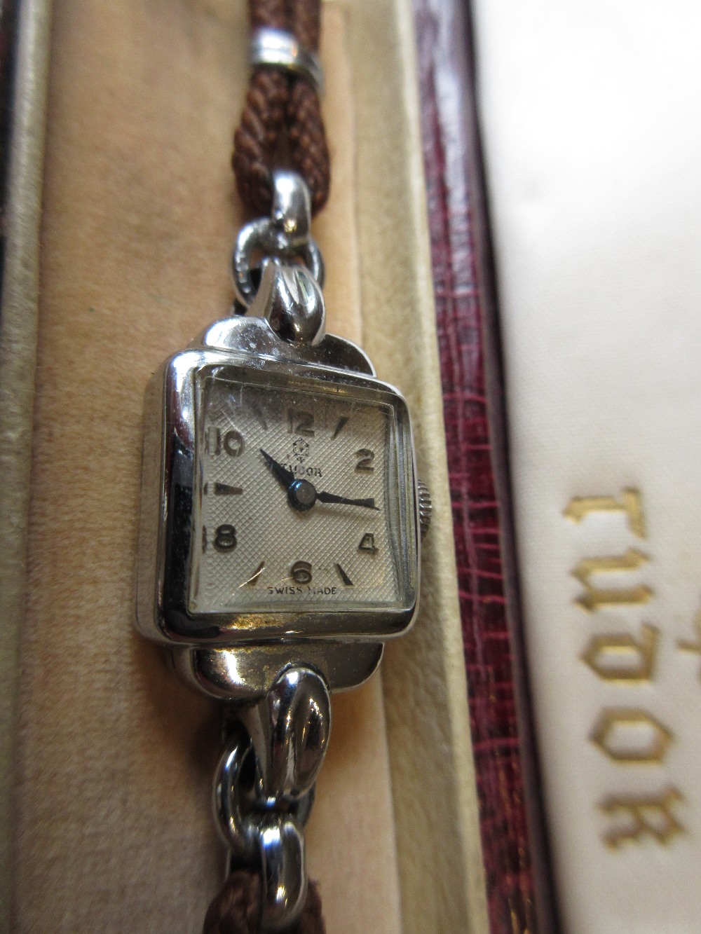 Ladies Rolex Tudor steel cased wristwatch, in original presentation box (movement at fault) - Image 2 of 2