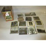 Small collection of glass magic lantern slides, various subjects