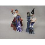 Royal Doulton figures, ' The Sorcerer ' HN4252 and ' The Wizard ' HN2877