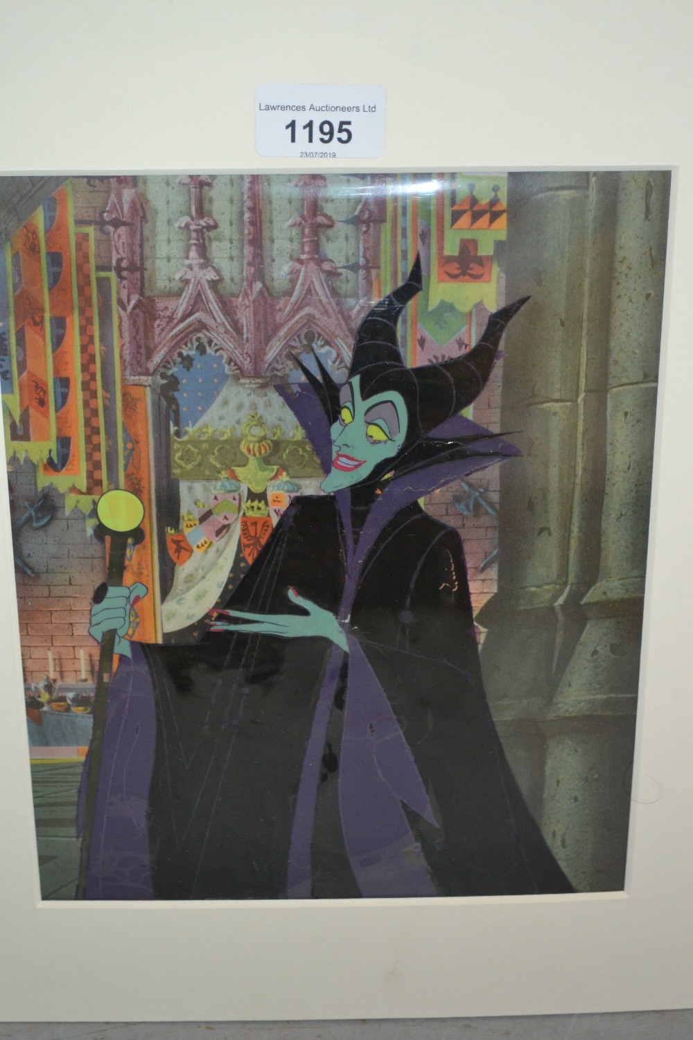 1950's / 60's Film still of Malificent in the spell room (at fault), 10ins x 8ins, unframed, bearing