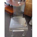 20th Century Invisibles des Marais perspex side chair