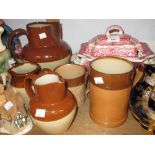 Quantity of various Harvest jugs and mugs together with a Masons Vista pattern tureen with cover