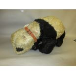 Mid 20th Century soft toy in the form of a panda (at fault)