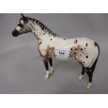 Beswick figure of a standing Appaloosa horse, 8ins high