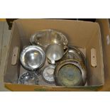 Small quantity of miscellaneous silver plate