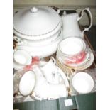 Royal Albert Val D' Or pattern dinner and coffee service for ten places