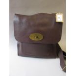 Mulberry brown leather Antony crossover messenger bag