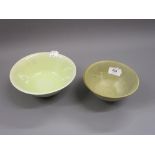 Two 20th Century Art Pottery pedestal bowls