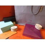 Mulberry gift bag, Hermes gift box and gift bags, Prada box, Tiffany & Co box and various other bags