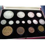 Cased 1937 Great Britain specimen coin set together with a 1951 Festival of Britain coin set