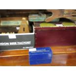 Box containing a quantity of engineering tools including an Imperial steel marking stamp set,