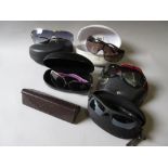 Small quantity of various designer sunglasses including Ray-Ban, Dolce & Gabbana, Dior, Armani, a