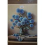 Robert Chailloux, Limited Edition signed print of a vase of Globe Thistles, bearing stamp, Number