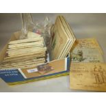 Quantity of trade and cigarette cards in albums and loose including: John Player, Wills and Brooke