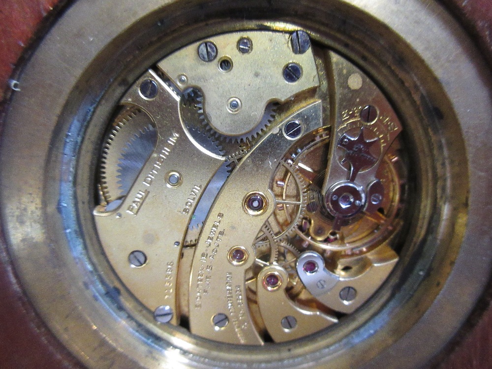 Paul Dittisheim, a small mahogany cased lever deck marine chronometer, the silvered dial with - Image 3 of 4