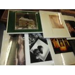 Group of nine framed art photographs, nudes and figures by various photographers including: Trevor