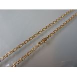 9ct Yellow gold snake link chain 16g