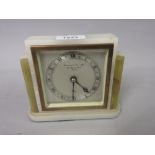 Elliott for Garrard and Company Art Deco style onyx mantel clock