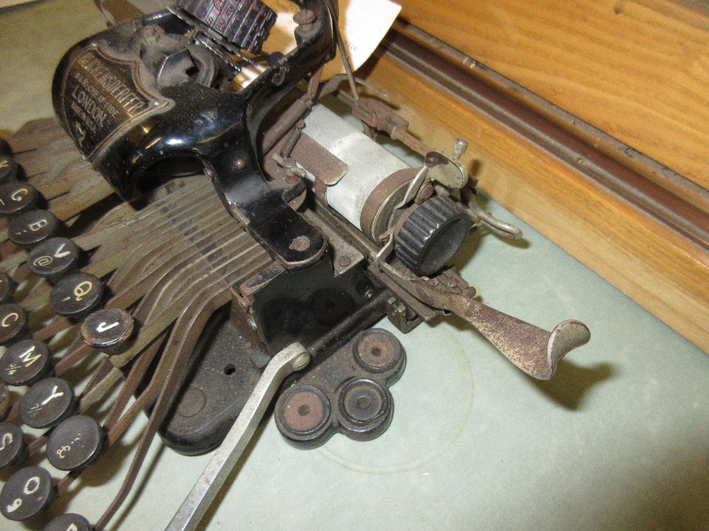 American Made typewriter with plaque inscribed Blickensderfer, numbered 7 - Image 5 of 9