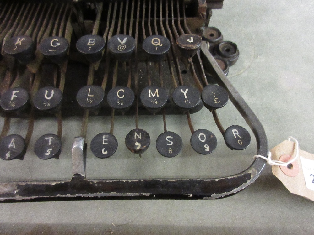 American Made typewriter with plaque inscribed Blickensderfer, numbered 7 - Image 3 of 9