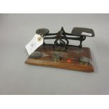 Pair of early 20th Century brass postal scales