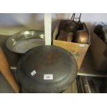 Quantity of miscellaneous items of copper and other metalware