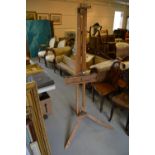 Rowney, late 20th Century beech adjustable picture easel