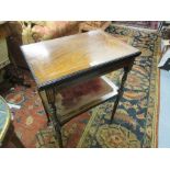 Late 19th Century rosewood marquetry and line inlaid rectangular fold-over card table, raised on