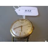 Gentleman's Longines 18ct gold cased automatic wristwatch with subsidiary calendar and centre