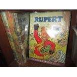 Two early ' Rupert ' annuals, 1948 and '49 together with eleven various others