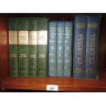 Three boxed sets of Folio books, Leslie Stephen, ' Hours in a Library ', Samuel Richardson, '