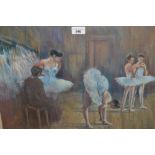 Large quantity of ballet related watercolours, pastels and prints