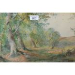 Charles H.C. Baldwyn (Worcester artist), watercolour, pheasants in a woodland scene, signed and