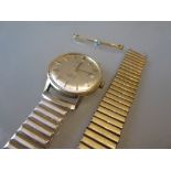 Gentleman's 9ct gold cased automatic wristwatch by Rotary on a replacement expanding bracelet,