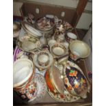 Quantity of 19th Century Derby tea ware etc (with restorations and damages)