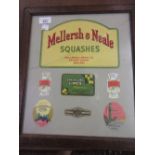 Mellersh & Neale, Reigate, quantity of framed labels