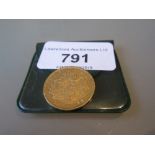 1877 Belgian twenty Frank gold coin
