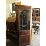 19th Century mahogany floor standing corner cabinet