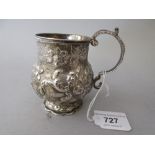 Late George III silver Christening mug, London, 1825