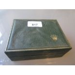 Rolex green watch presentation box