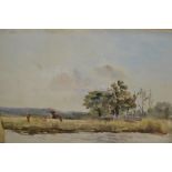 Alfred W. Rich, quantity of unframed watercolours, landscape, river and other scenes, some signed