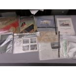 Small collection of nautical ephemera includes, a commemorative brochure of the launching of ' Queen